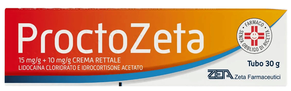 PROCTOZETA 15 MG/G + 10 MG /G CREMA RETTALE