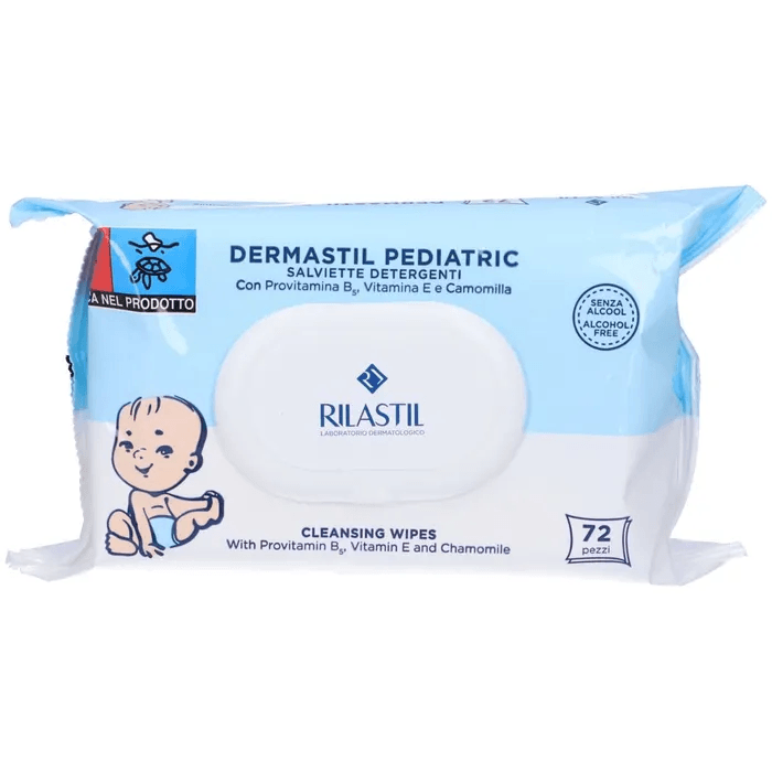 Rilastil Dermastil Salviette Detergenti per Bambini 72 Salviette