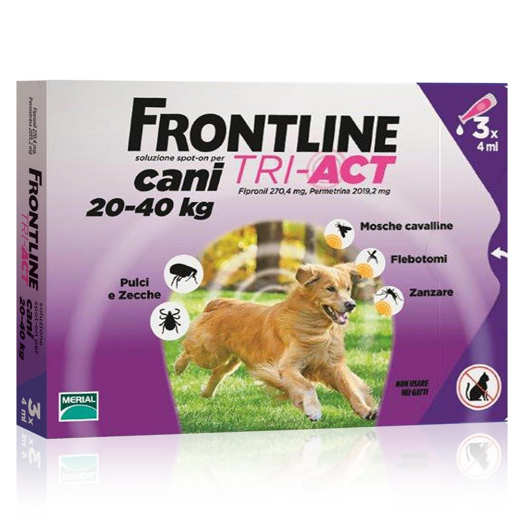 FRONTLINE TRI-ACT SOLUZIONE SPOT-ON PER CANI DI 20-40 KG