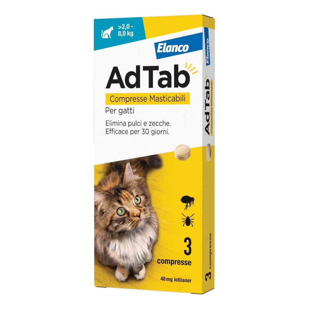 ADTAB COMPRESSE MASTICABILI PER GATTI