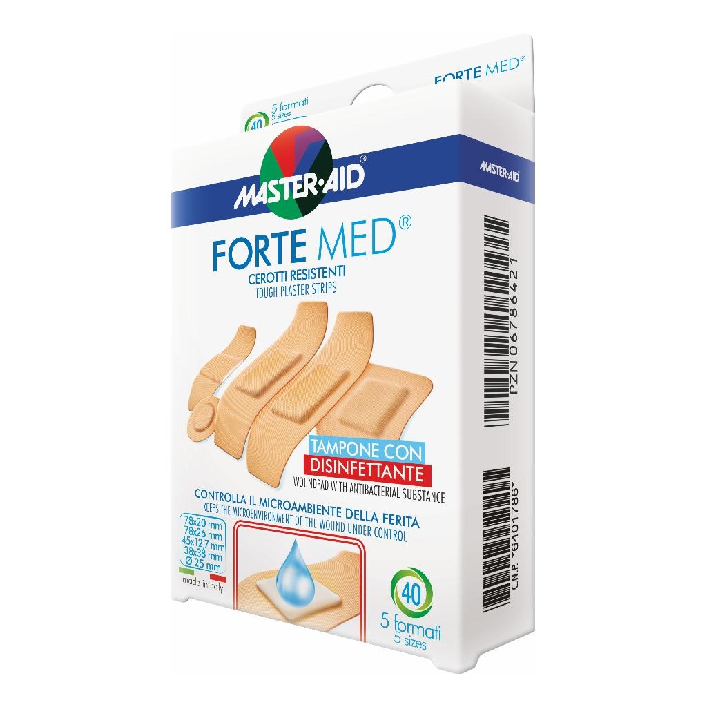 CEROTTO MASTER-AID FORTE MED 5 FORMATI 40 PEZZI