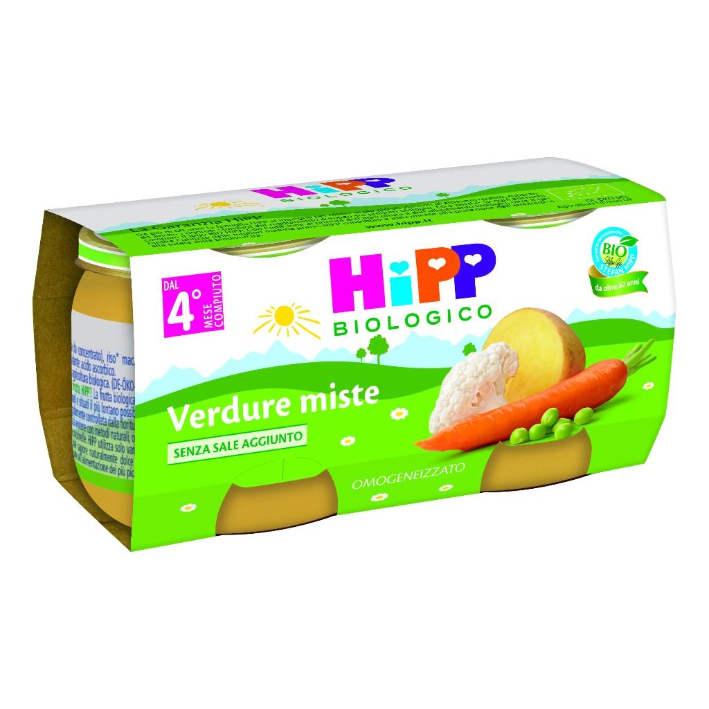 HIPP BIO HIPP BIO OMOGENEIZZATO VERDURE MISTE 2X80 G