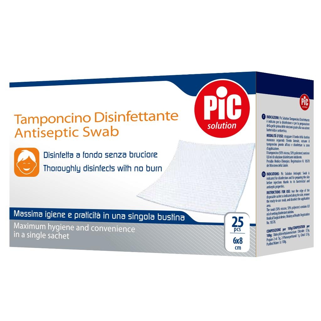 PIC TAMPONI DISINFETTANTI 25 PEZZI