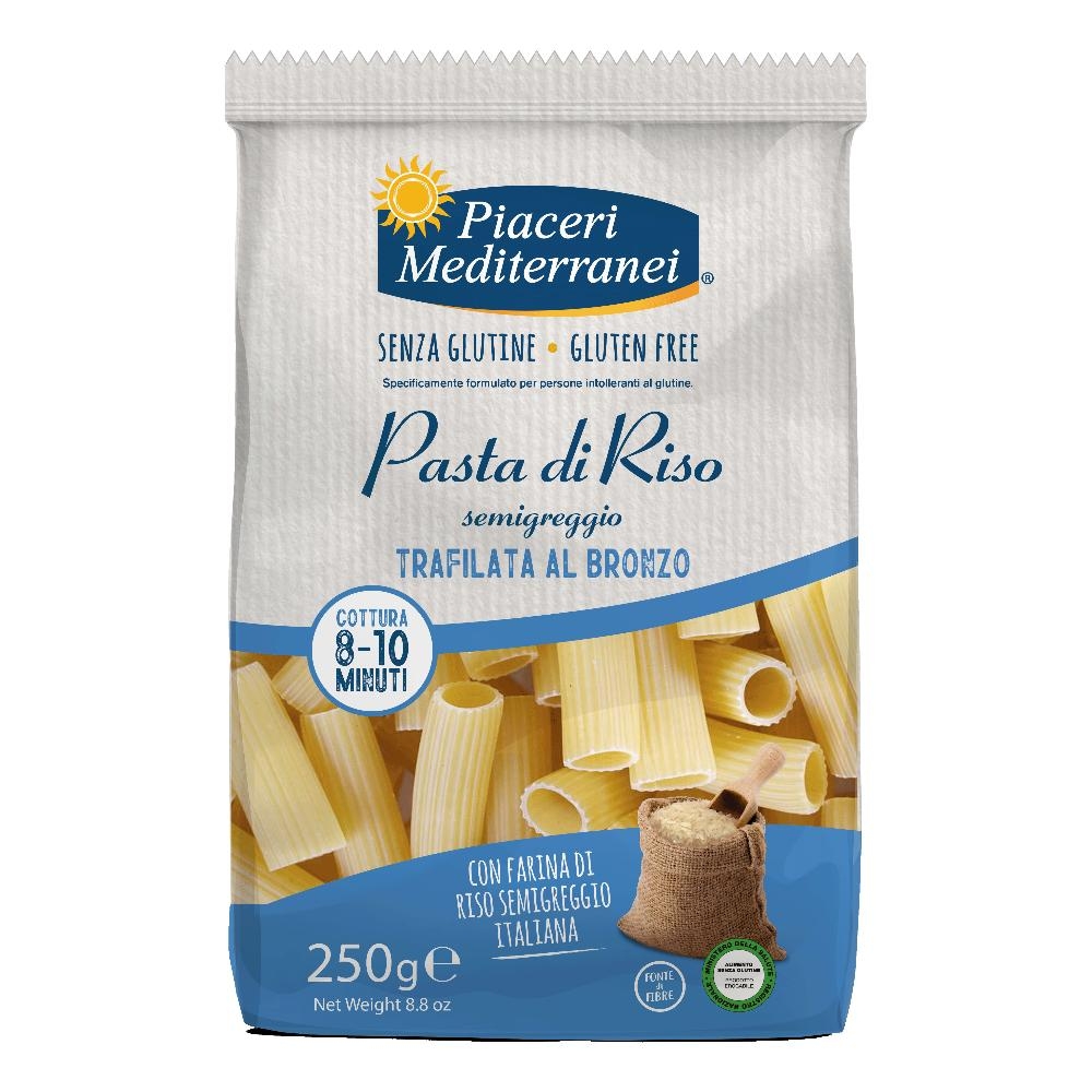 PIACERI MEDITERRANEI PASTA RISO RIGATONI 250 G