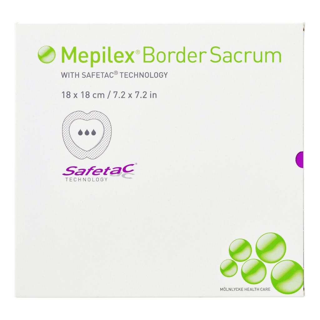 MEDICAZIONE IN SCHIUMA DI POLIURETANO MEPILEX BORDER CONFORMATA PER SACRO ASSORBENTE BORDO INTEGRATO STRATO DI CONTATTO IN SILICONE MORBIDO 15X15 CM 5 PEZZI
