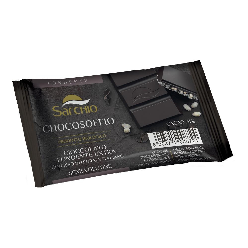 CHOCOSOFFIO BARRETTA CIOCCOLATO FONDENTE EXTRA E RISO CROCCANTE 25 G