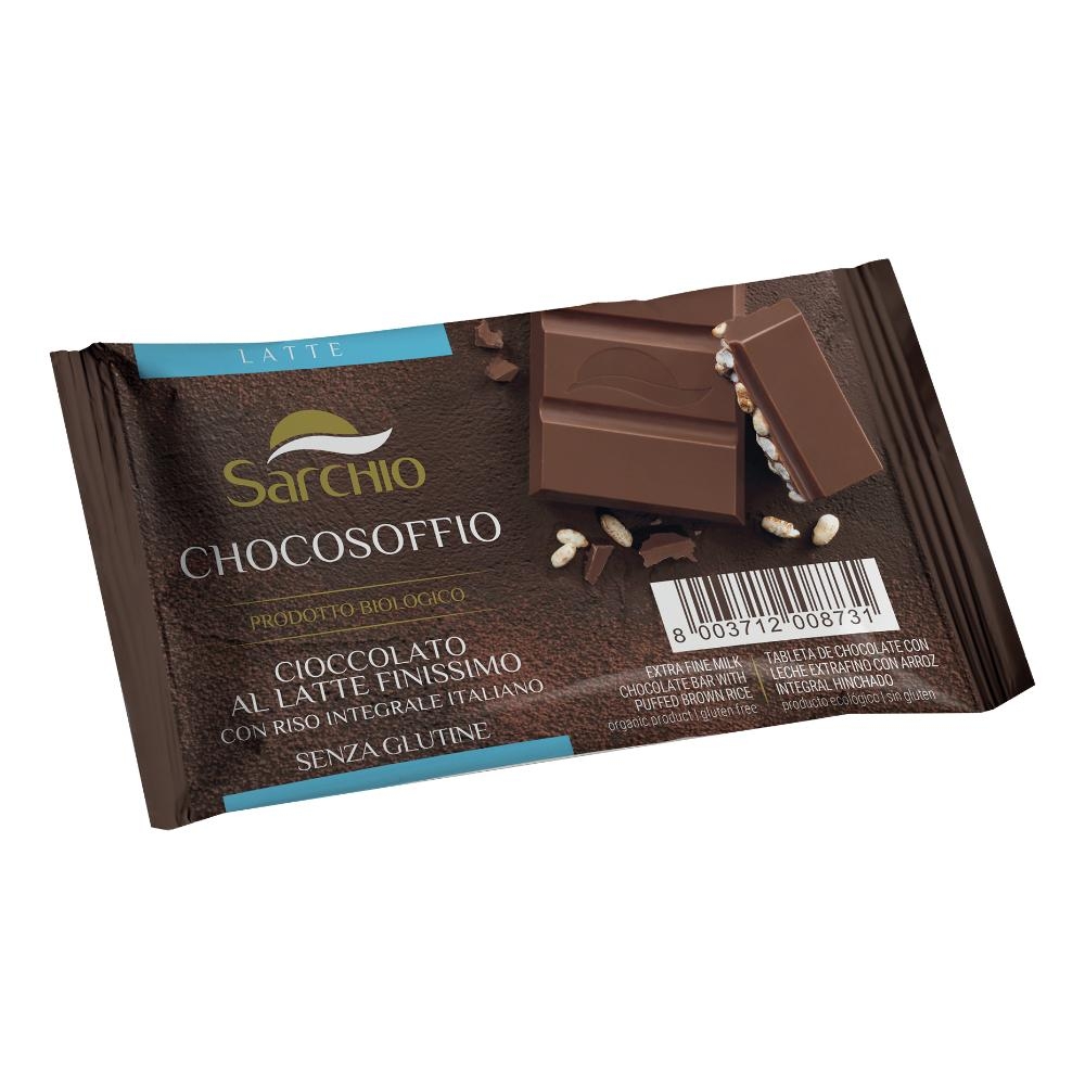CHOCOSOFFIO BARRETTA CIOCCOLATO LATTE FINISSIMO E RISO CROCCANTE 25 G