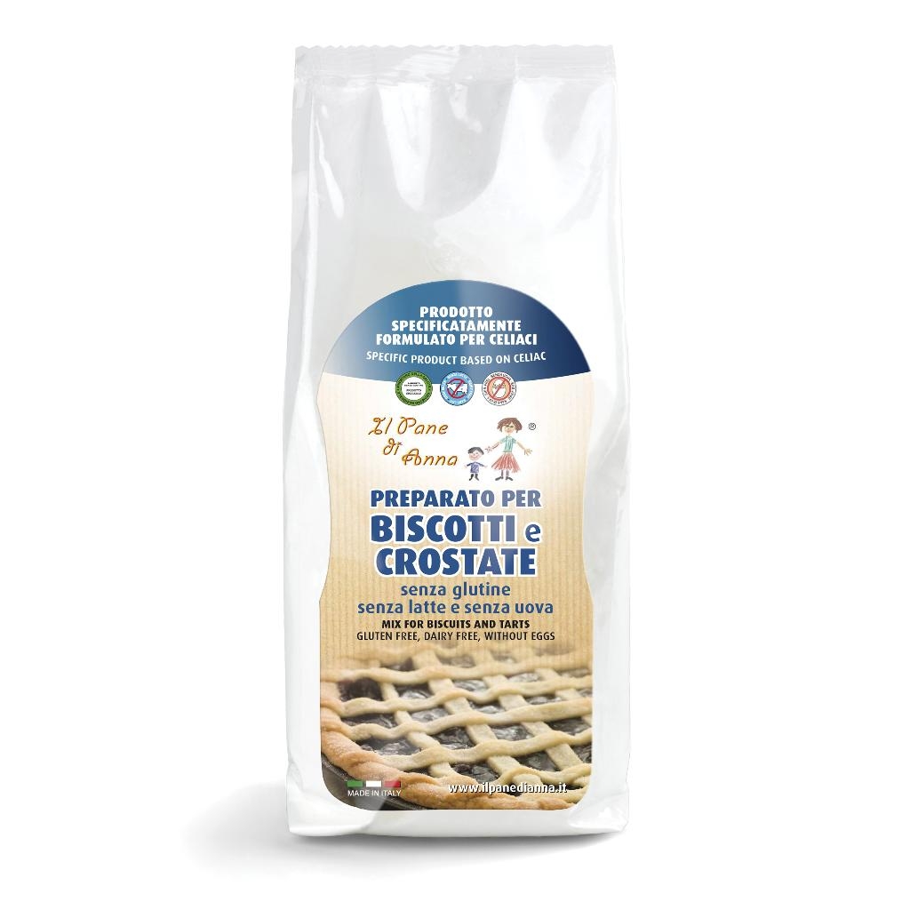 IL PANE DI ANNA PREPARATO PER CROSTATE SENZA GLUTINE E SENZA LATTE 500 G