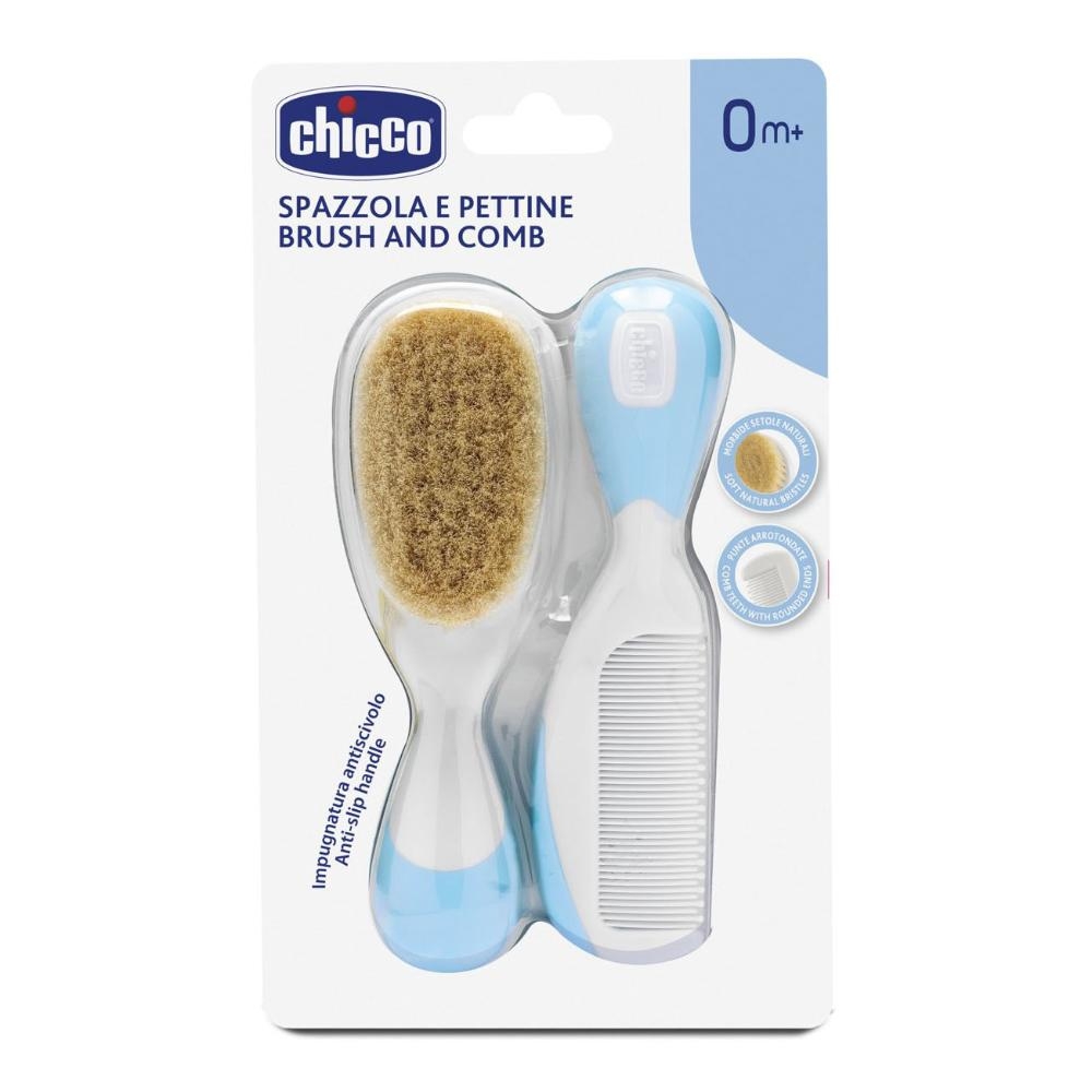 CHICCO SPAZZOLA + PETTINE AZZURRO