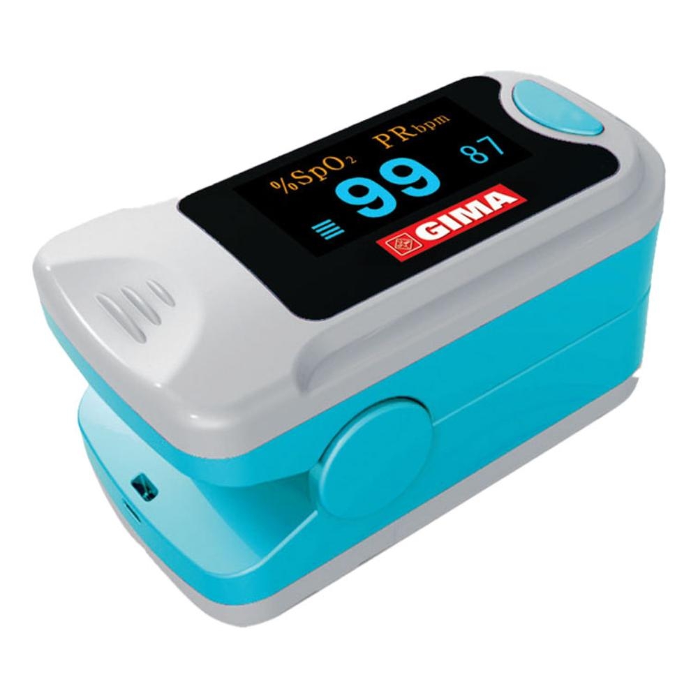 PULSOSSIMETRO DA DITO PULSOXIMETRO OXY-3 CON DISPLAY PER MISURAZIONE DIOSSIGENO NEL SANGUE E BATTITO CARDIACO CON CORDINO E BATTERIE
