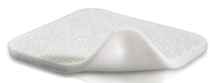 SCHIUMA DI POLIURETANO ASSORBENTE CON STRATO DI CONTATTO IN SILICONE MORBIDO MEPILEX 15X15CM 5 PEZZI