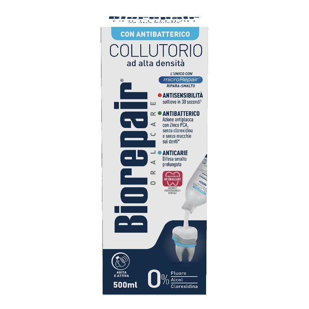 BIOREPAIR ORAL CARE COLLUTORIO ALTA INTENSITA' 3IN1 ANTISENSIBILITA', ANTIBATTERICO, ANTICARIE 500 ML
