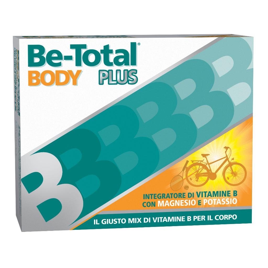 Be-Total Body Plus Integratore Vitamina B Magnesio Potassio Adulti, 20 Bustine