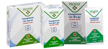 GARZA IDROFILA PROFAR COMPRESSA STERILE 18X40 CM 12 PEZZI