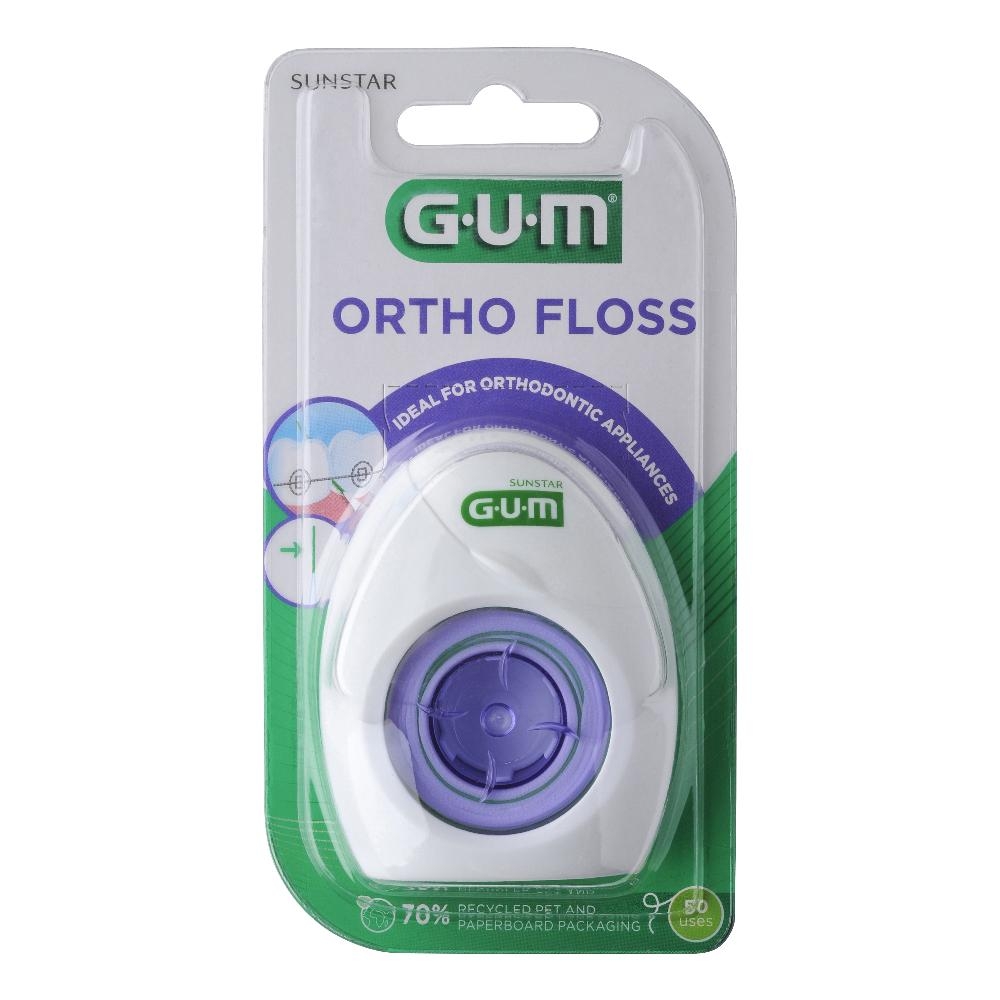 GUM ORTHO FLOSS FILO SPUGNOSO 50 PEZZI