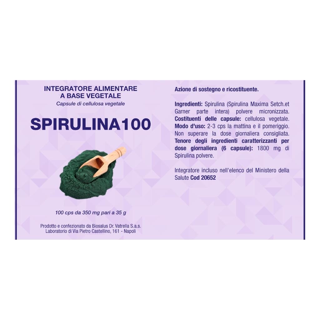 SPIRULINA100 100 CAPSULE 35 GRAMMI