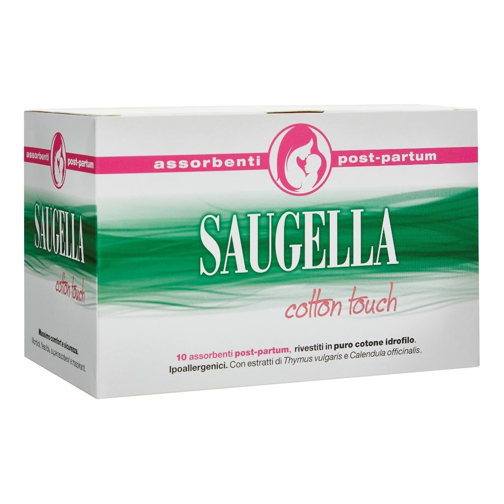 SAUGELLA COTTON TOUCH ASSORBENTI POSTPARTUM 10 PEZZI