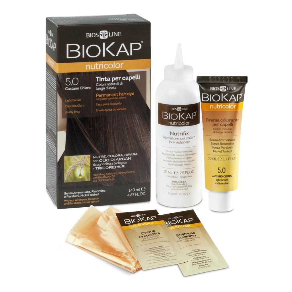 BIOKAP NUTRICOLOR 3,0 NEW CASTANO SCURO TINTA TUBO + FLACONE