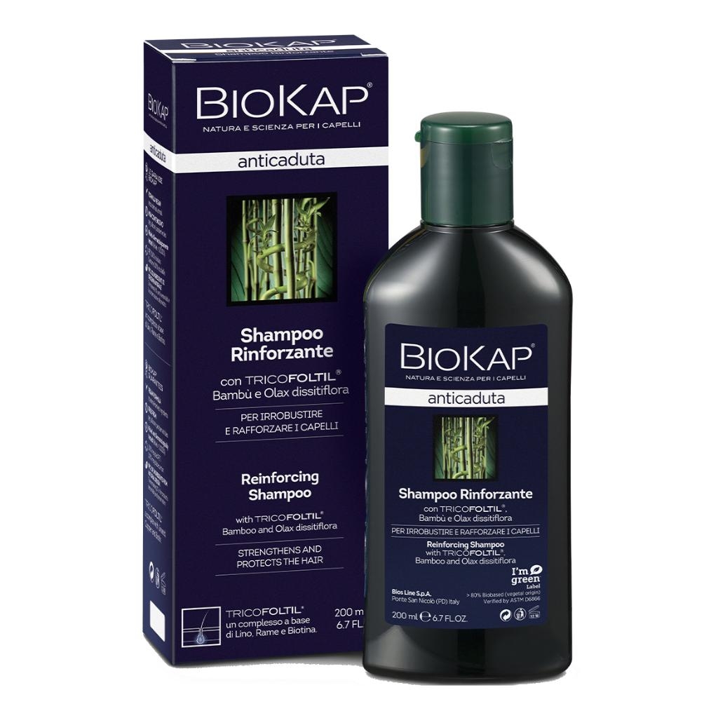 BIOKAP SHAMPOO RINFORZANTE ANTICADUTA CON TRICOFOLTIL NUOVA FORMULA 200 ML
