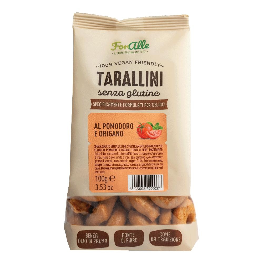 FORALLE TARALLINI POMODORO E ORIGANO 100 G