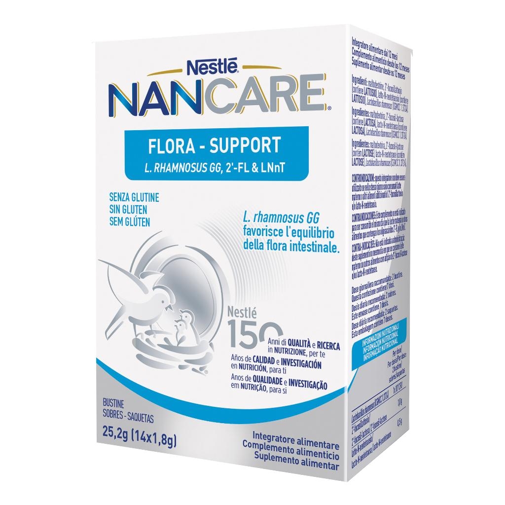 NESTLE' NANCARE FLORA SUPPORT 14 BUSTINE