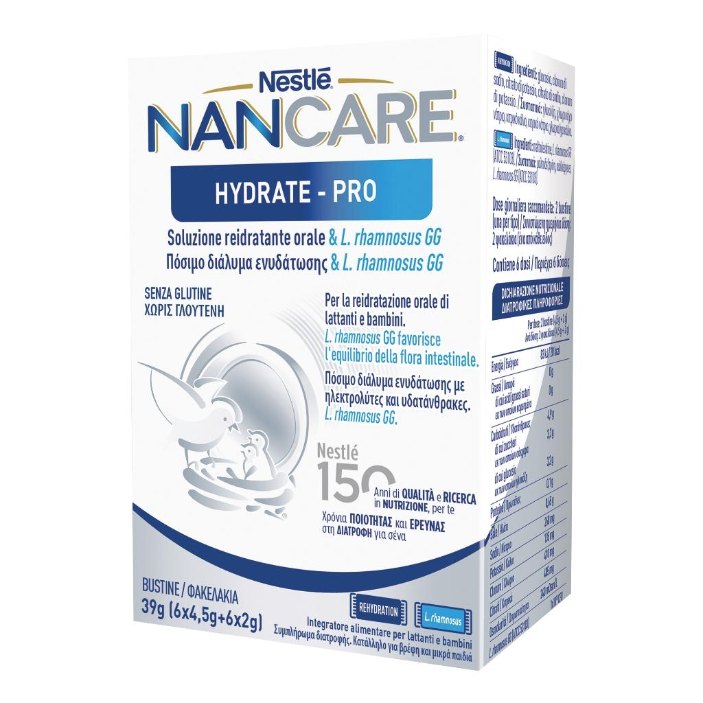 NESTLE' NANCARE HYDRATE PRO BUSTINE 6X4,5 G + 6X2 G