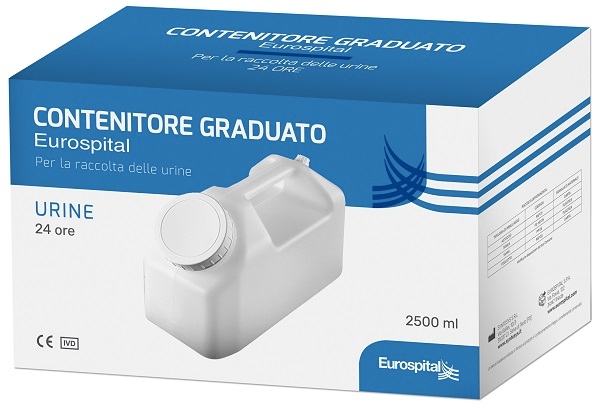 TANICA RACCOLTA URINA 24 H 2500 ML IN ASTUCCIO EUROSPITAL