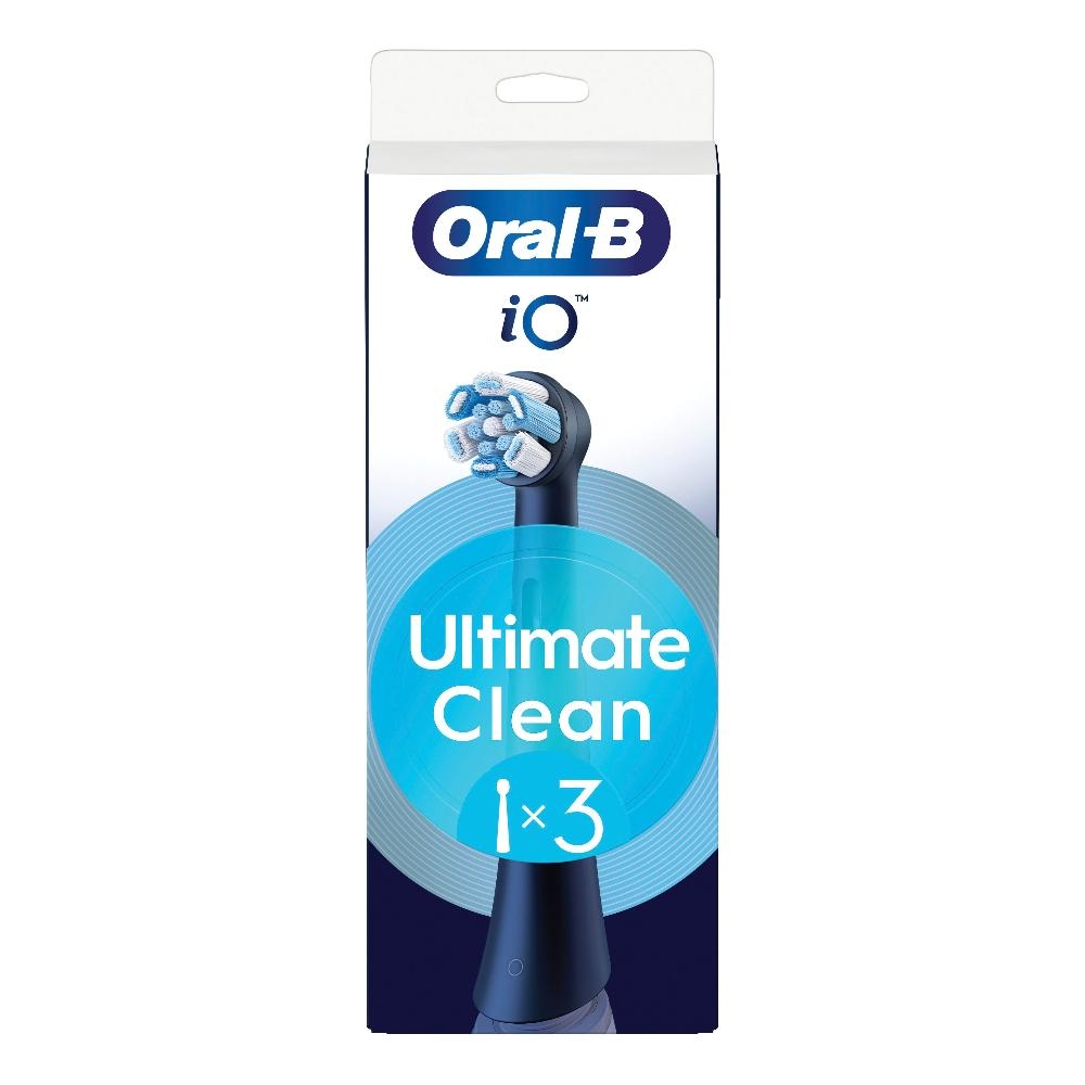 ORALB POWER REFILL IO ULTRA CLEAN BLACK 3 PEZZI