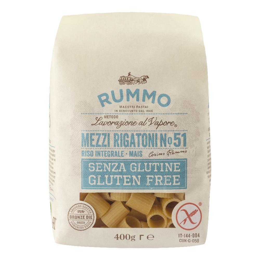 RUMMO MEZZI RIGATONI N51 DI RISO INTEGRALE E MAIS 400 G