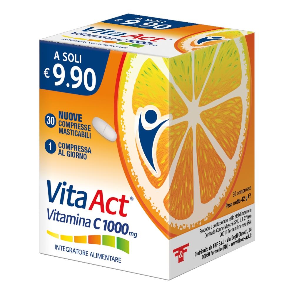 VITA ACT VITAMINA C 1000MG 30 COMPRESSE MASTICABILI