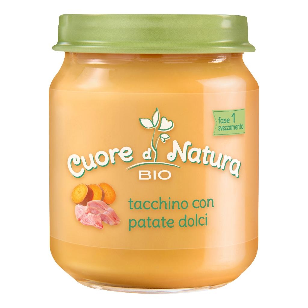 CUORE DI NATURA OMOGENEIZZATO TACCHINO CON PATATE DOLCI BIO 110 G