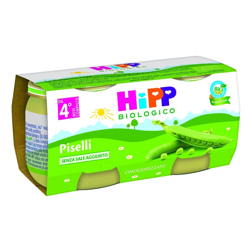 Hipp Omogeneizzato Piselli 80g 2 Pezzi