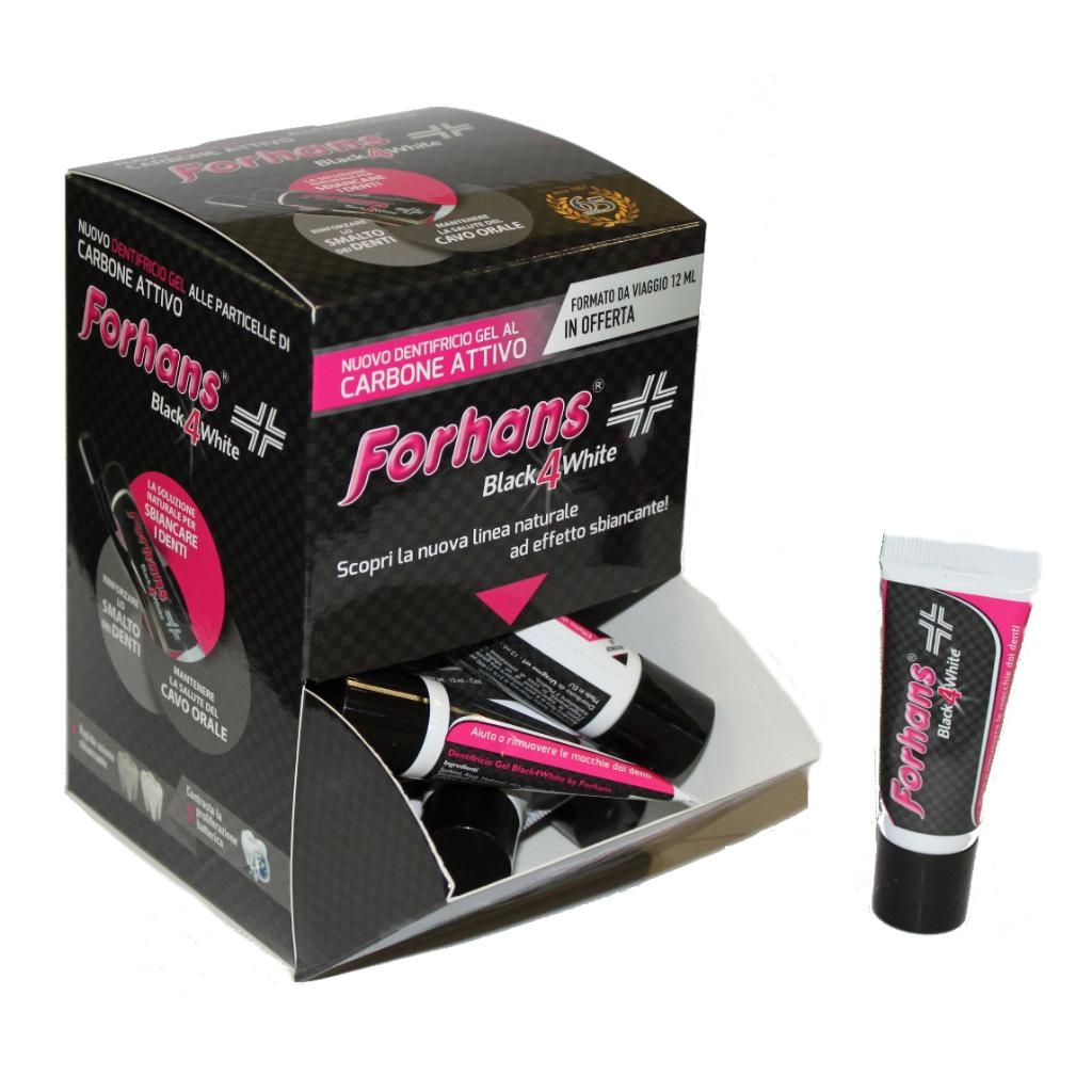FORHANS BLACK4WHITE DENTIFRICIO 12 ML
