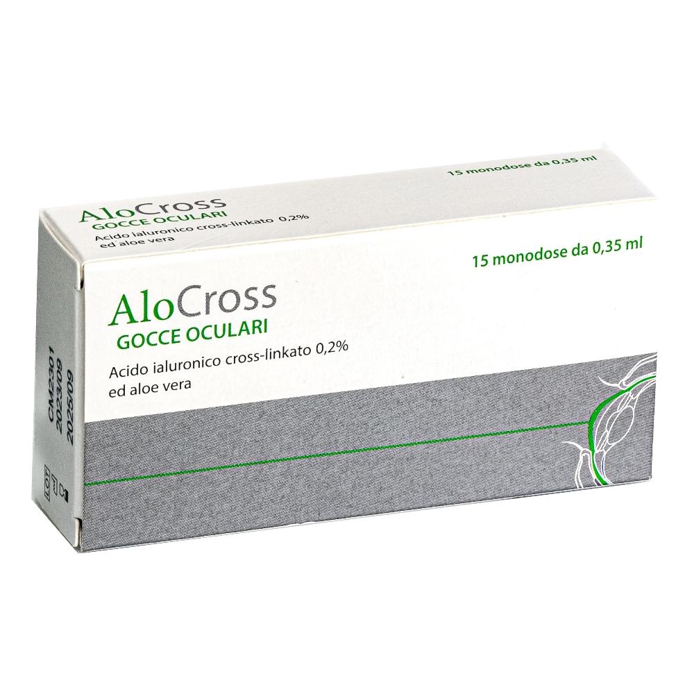 ALOCROSS SOLUZIONE OFTALMICA ACIDO IALURONICO CROSS-LINKATO 0,2% E ALOE VERA 15 MONODOSE DA 0,35 ML