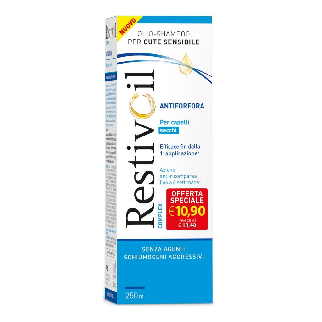 RESTIVOIL COMPLEX ANTIFORFORA CAPELLI SECCHI TAGLIO PREZZO 250 ML