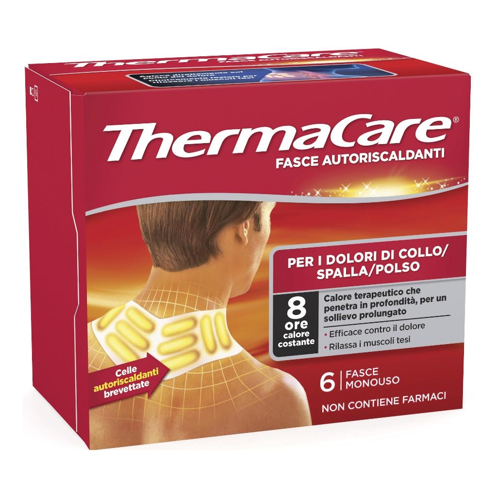 FASCIA AUTORISCALDANTE A CALORE TERAPEUTICO THERMACARE EDIZIONE COLLO 6 PEZZI