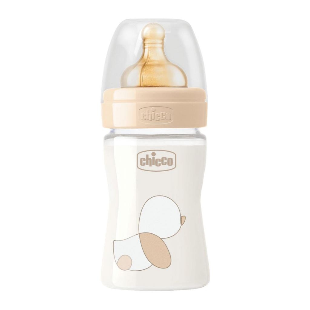CHICCO BIBERON ORIGINAL 150ML VETRO 1 FORO 1 FORO UNISEX CON TETTARELLA IN CAUCCIU'