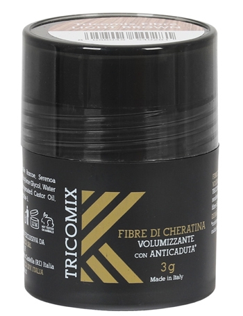 TRICOMIX FIBRE CHERATINA VOLUMIZZANTI PRINCIPI ANTICADUTA LIGHT BROWN 3 G CASTANO CHIARO