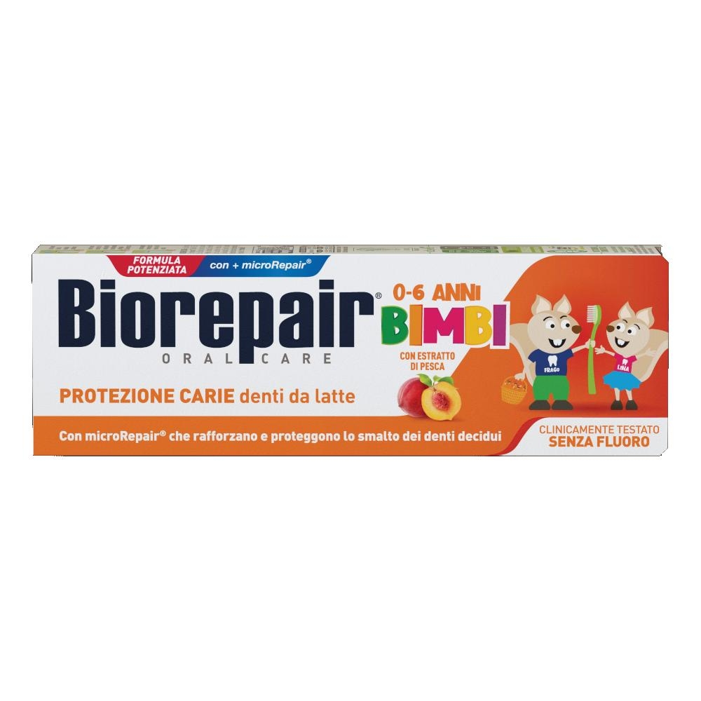 BIOREPAIR ORAL CARE KIDS 0-6 ANNI DENTI DA LATTE DENTIFRICIO CON ESTRATTO DI PESCA 50 ML