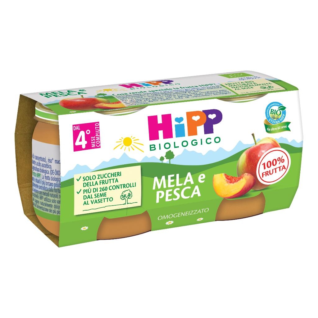 HIPP BIO OMOGENEIZZATO MELA/PESCA 2 X 80 G