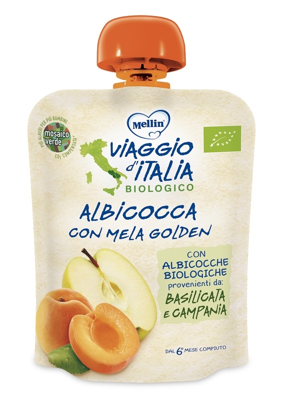 MELLIN VIAGGIO ITALIA POUCH BIO ALBICOCCA MELA GOLDEN 90 G