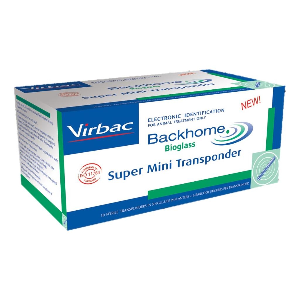 BACKHOME SUPER MINI TRANSPONDER 10 PEZZI + 6 CODICI A BARRE PER TRANSPONDER