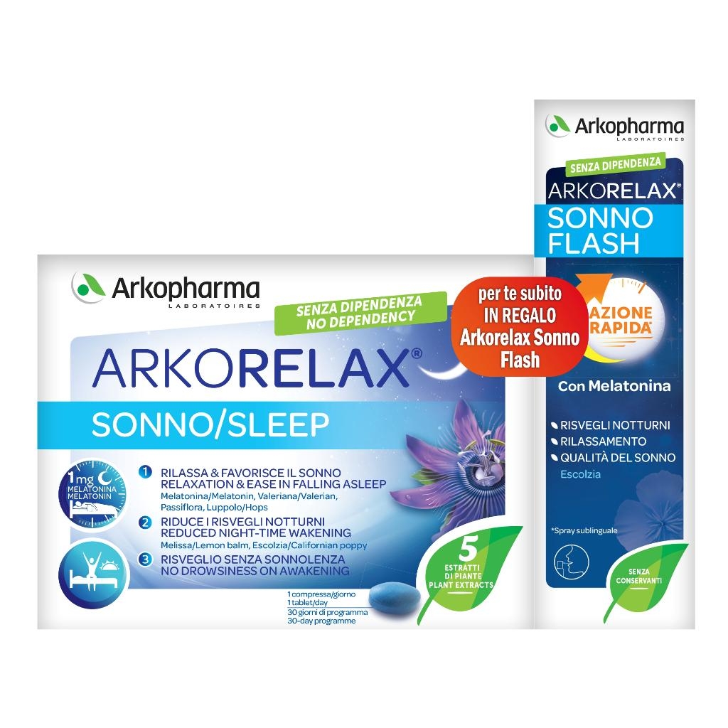 ARKORELAX PACK PROMO SPRAY 20 ML + ARKORELAX 30 COMPRESSE