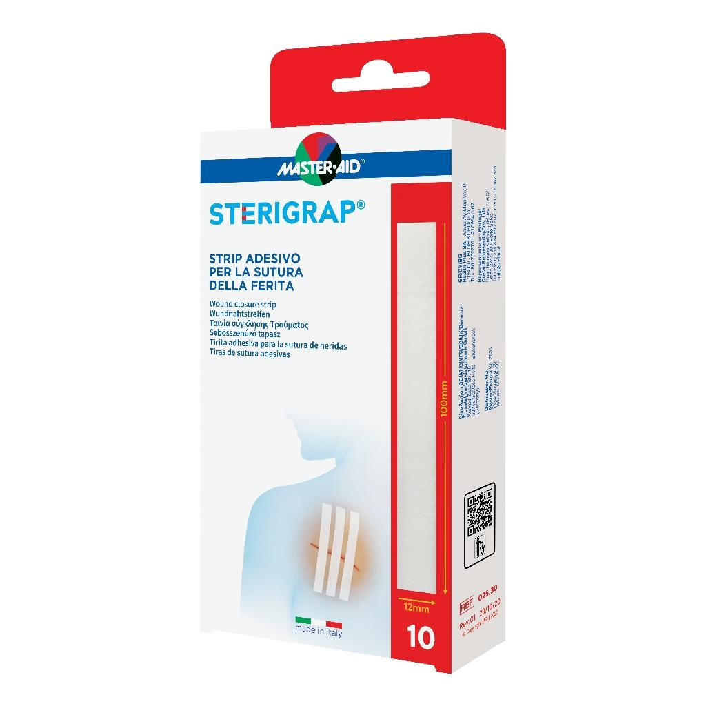 MASTER-AID STERIGRAP STRIP ADESIVO SUTURA FERITE 100X12 MM 6 PEZZI