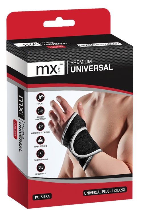 MX HEALTH PISPO POLSIERA GOMMA SBR MX PREMIUM UNIVERSAL MISURA UNI+ L/XL/XXL