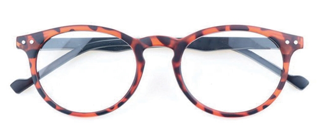 OCCHIALE DA LETTURA PREMONTATO VEDO & LEGGO TARTARUGA ASTE NERE +1,00