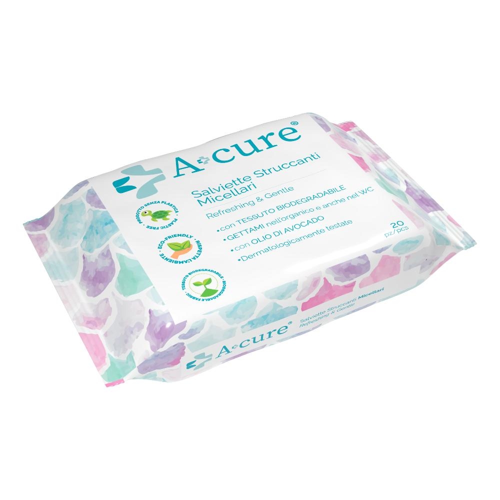 A+CURE STRUCCANTE MICELLARE POCKET MAXI 20 SALVIETTE