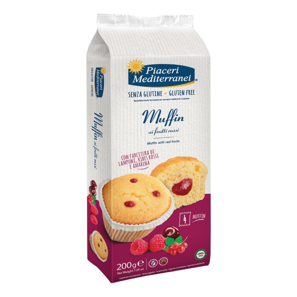 PIACERI MEDITERRANEI MUFFIN FRUTTI ROSSI 200 G