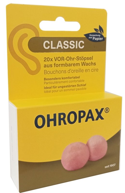 OHROPAX CLASSIC TAPPI AURICOLARI CERA OVATTA 20 PEZZI