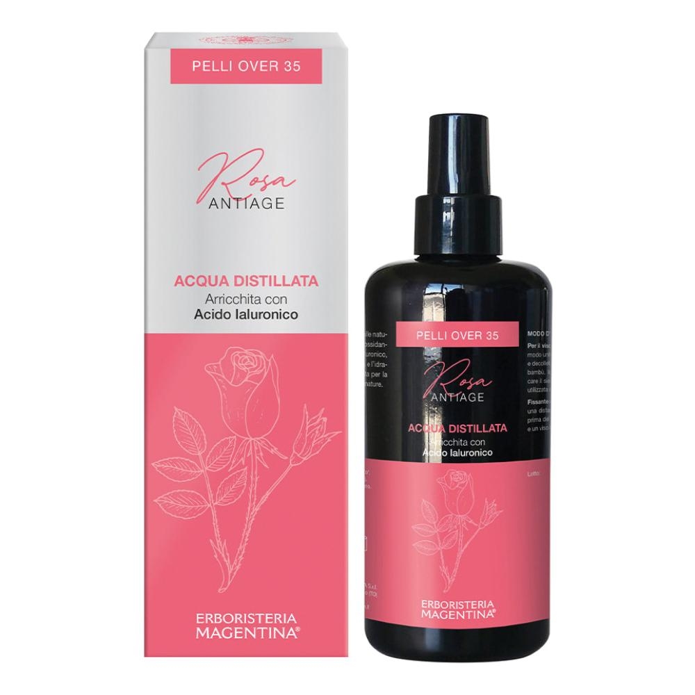 ACQUA DISTILLATA ARRICCHITA ROSA ANTIAGE PELLI OVER 35 200 ML